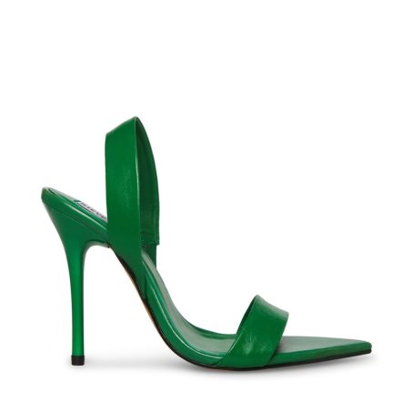 Sandalias Tacones Steve Madden Batali Cuero Mujer Verde | ES LH3142